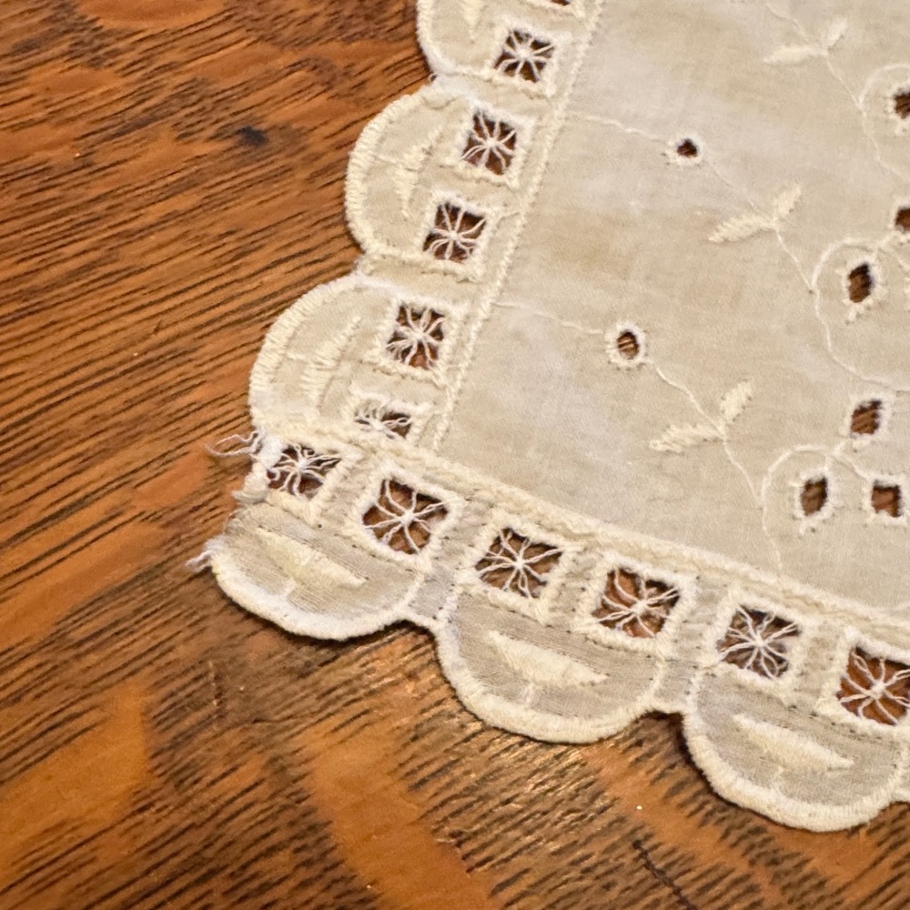 Cotton Cloth Doily-White - Picture 3 of 10